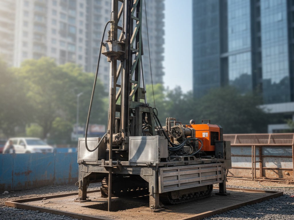 Jhalak Diamond Drilling rig on site